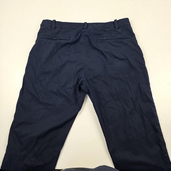 Lululemon Pants Mens 34 Navy Blue Chino Golf Performance Stretch Zip Pocket - Picture 5 of 13
